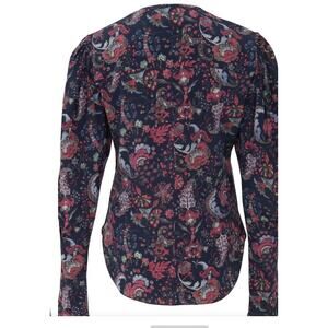 Isabel Marant Bavali Designer Silk Blend Paisley Print Blouse  - 40 / Medium